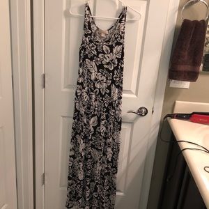 Black and white floral Michael Kors dress